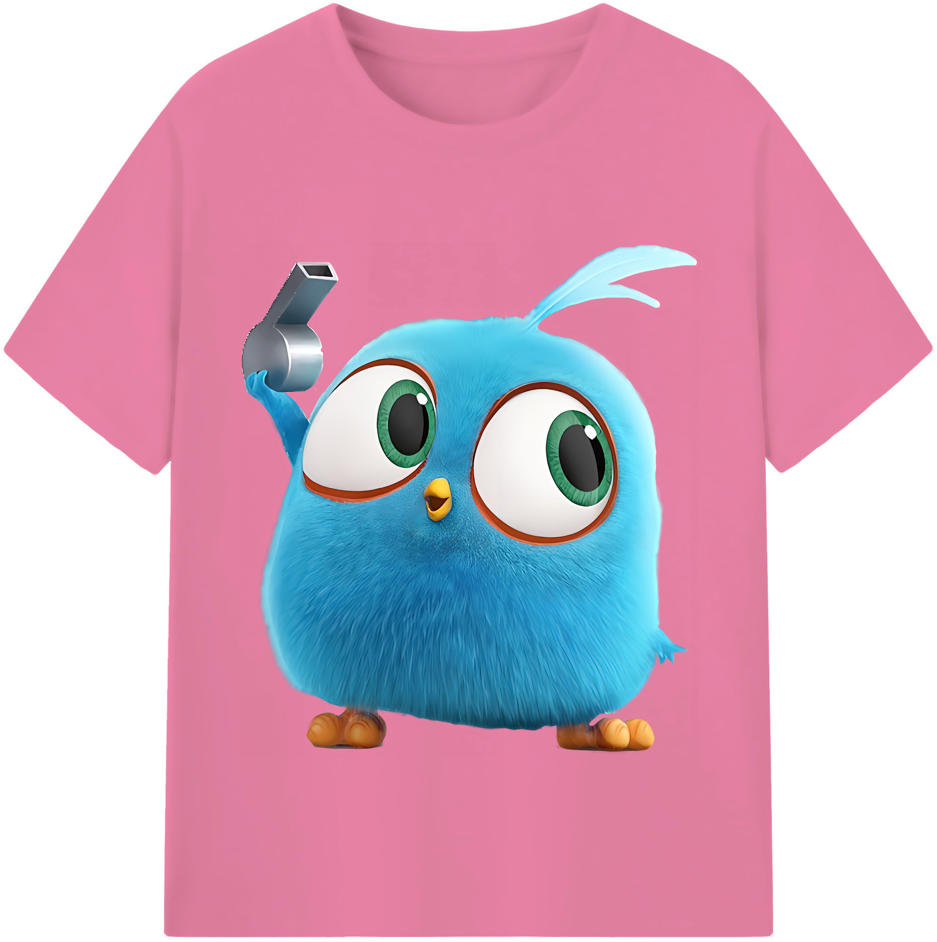 （画像用） Angry Birds アングリーバード 綿100％半袖Tシャツ（フロントプリント）